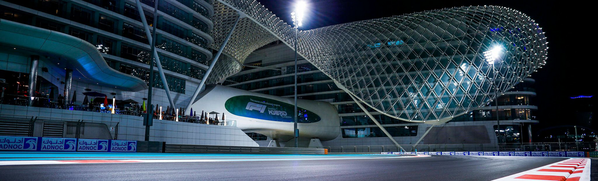 Aerial view of Yas Marina Circuit