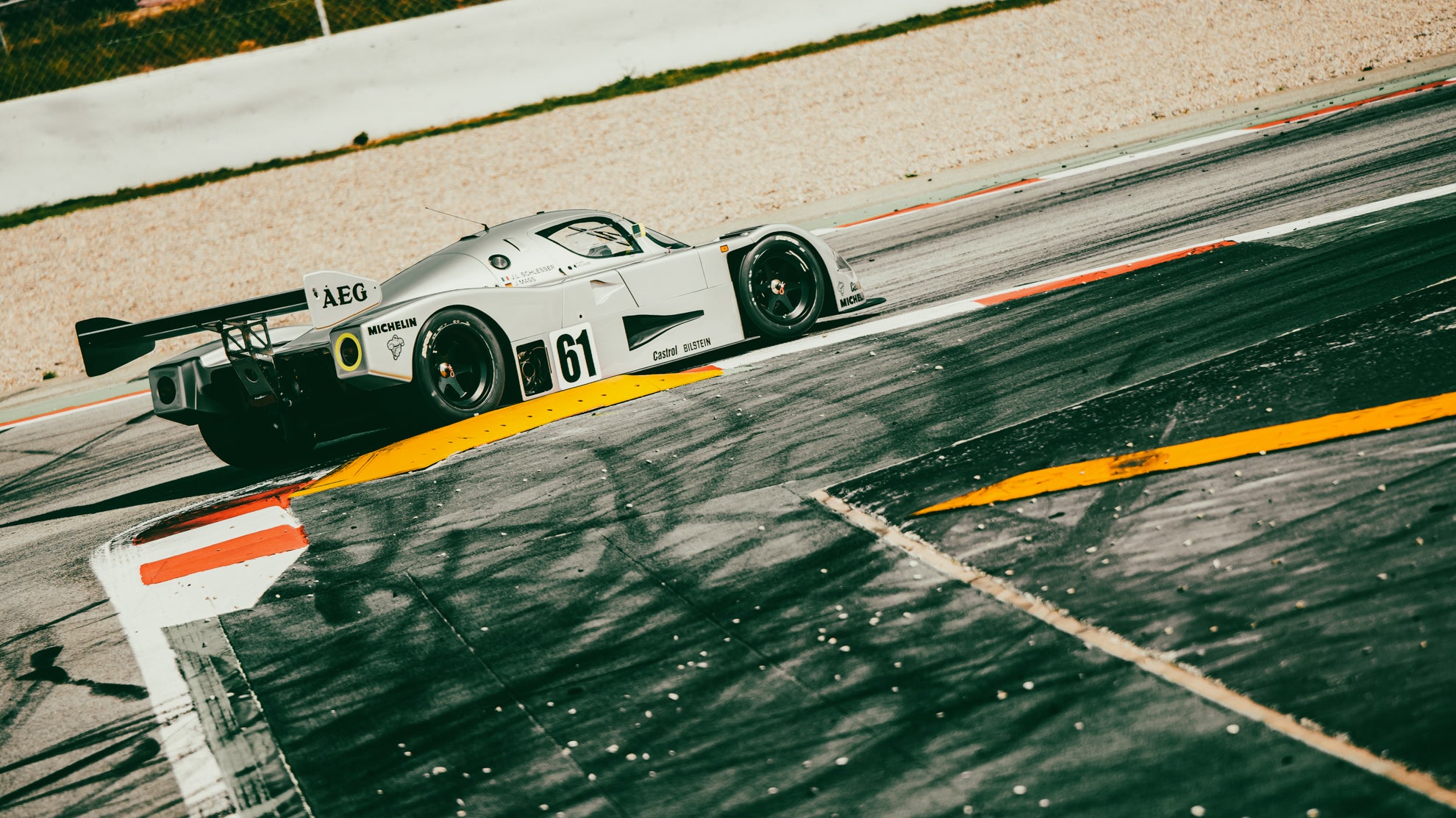 Sauber C9 Gruppe-C bei einem Trackday für historische Rennahrzeuge von Twentyseven Automotive.