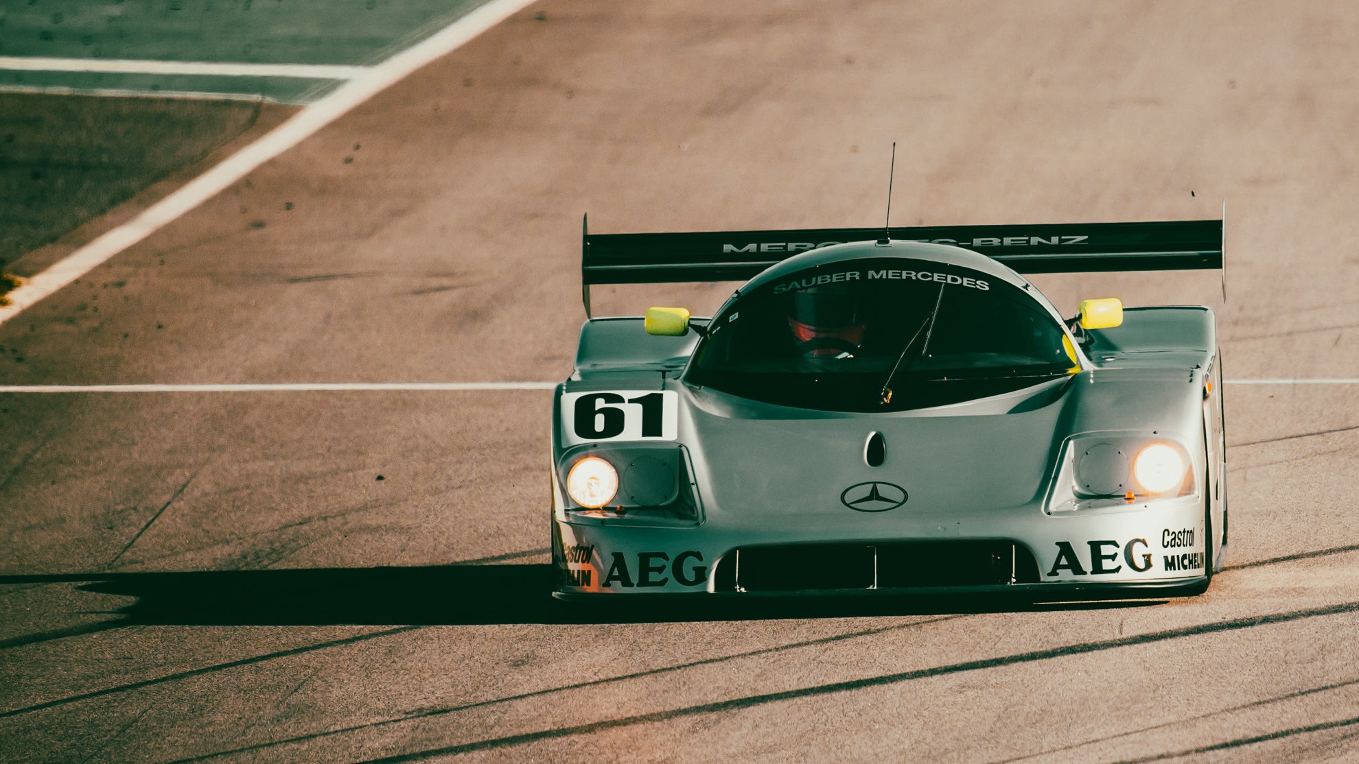 Mercedes-Benz Sauber C9 Gruppe-C bei einem Test für historische Rennwagen von Twentyseven Trackdays.
