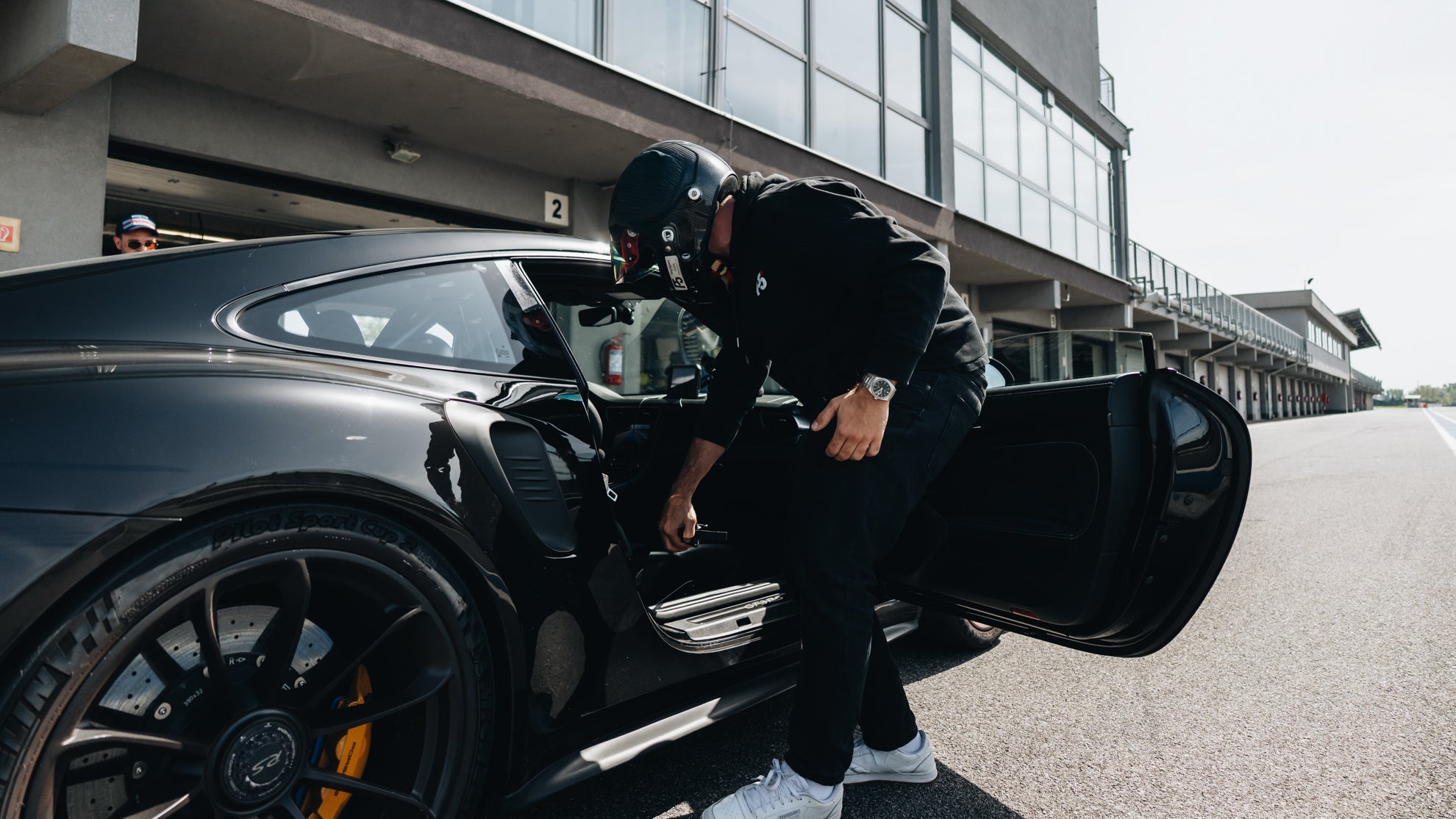 Pascal Pregizer mit einem Porsche 991 GT3 RS auf einem Trackday.